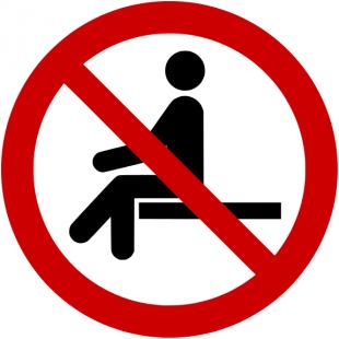 Zabranjeno sedenje